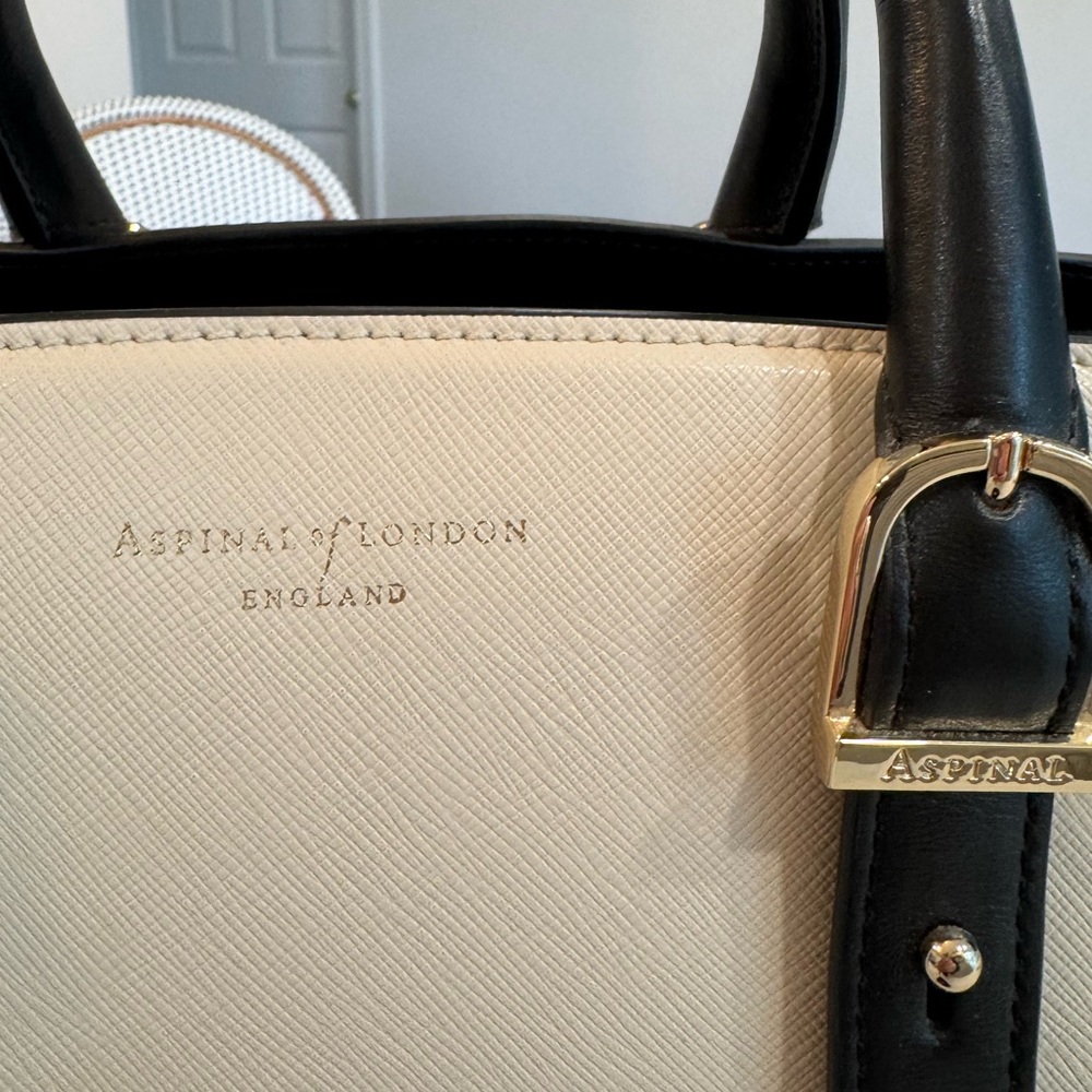 NWOT Aspinal of London Marylebone medium tote bag with optional strap - Picture 4 of 8